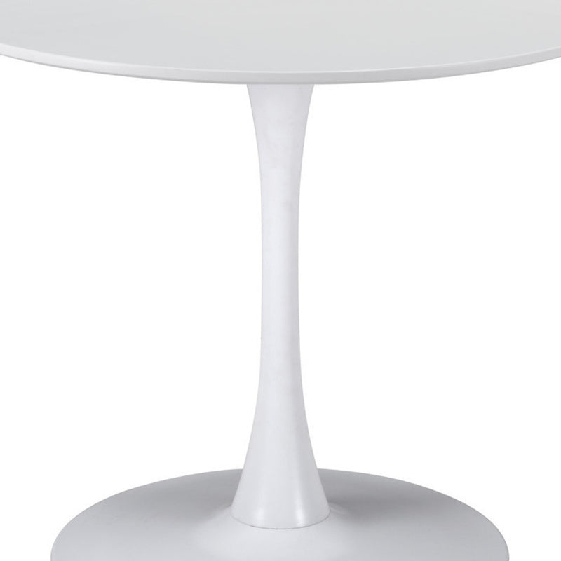 35" Steel Pedestal Base Dining Table - Kitchen & Dining