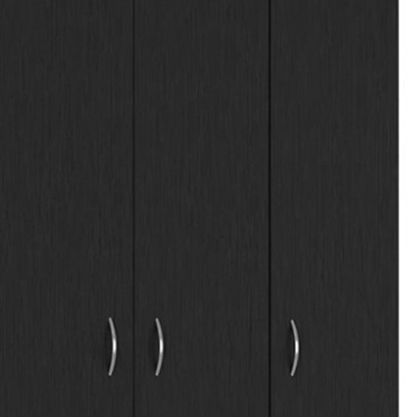 71" Black Wood Two Drawer Combo Dresser - Bed & Bath