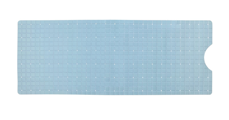 40" Light Blue Geometric Tiles Non Slip Bathtub Mat - Bed & Bath