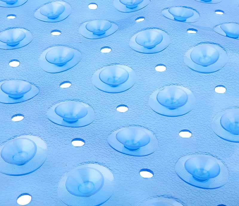 40" Translucent Blue Bubbles Non Slip Bathtub Mat - Bed & Bath