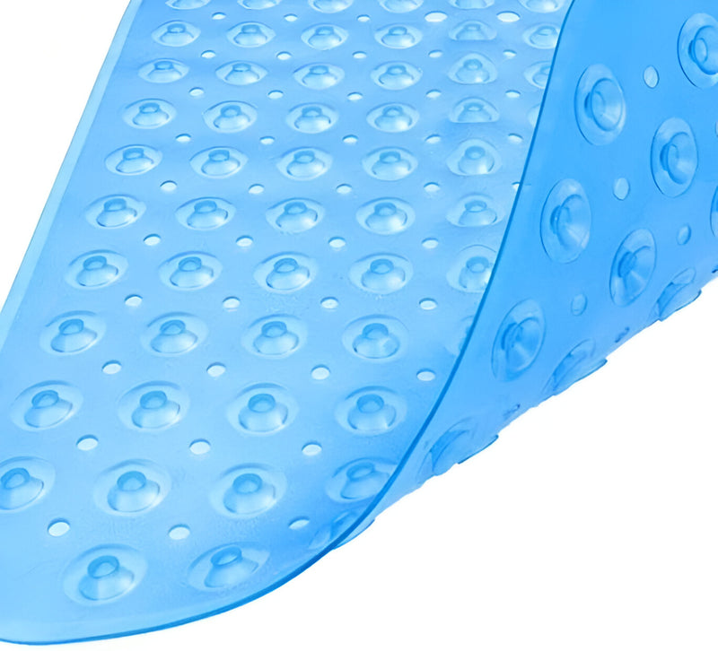 40" Translucent Blue Bubbles Non Slip Bathtub Mat - Bed & Bath