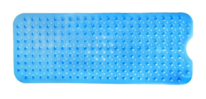 40" Translucent Blue Bubbles Non Slip Bathtub Mat - Bed & Bath