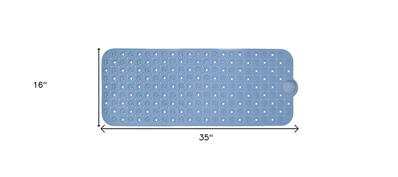 40" Blue Bubbles Non Slip Bathtub Mat - Bed & Bath