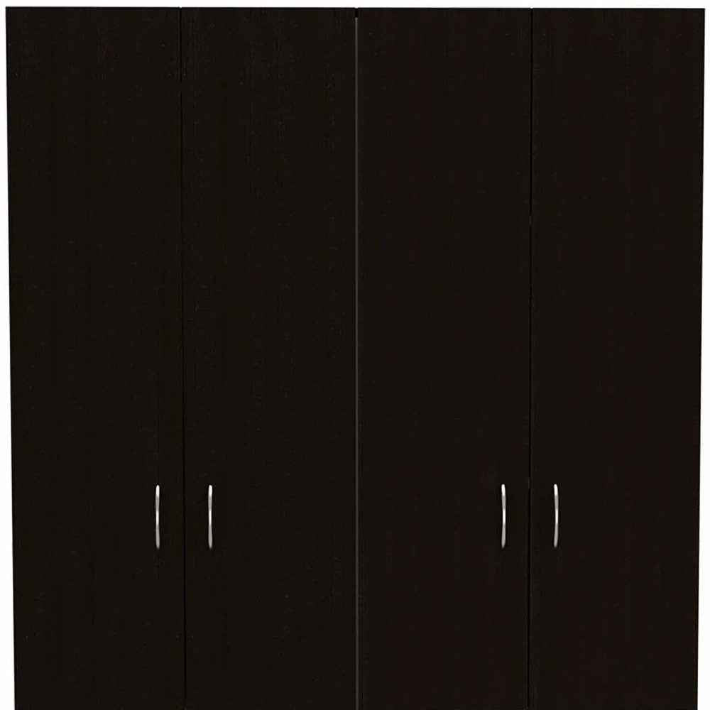 67" Black and White Single Drawer Combo Dresser