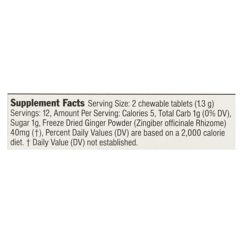 Ginger People Ginger Rescue For Kids - Mighty Mango - 24 Chewable Tablets - Case Of 10 - GreatEagleInc