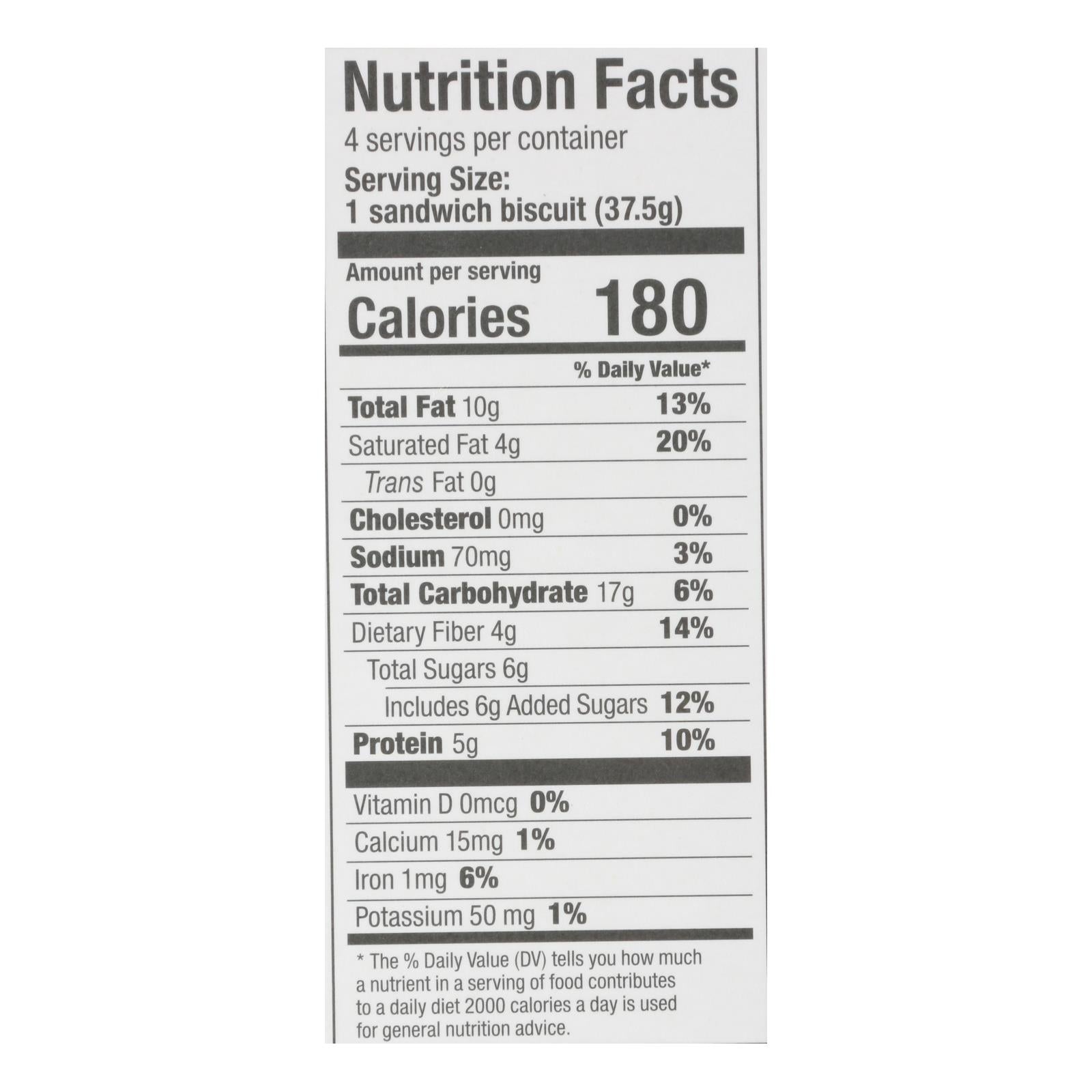 Olyra - Breakfast Sandwich Biscuit Hazelnut Cocoa - Case Of 6 - 5.3 Oz - GreatEagleInc