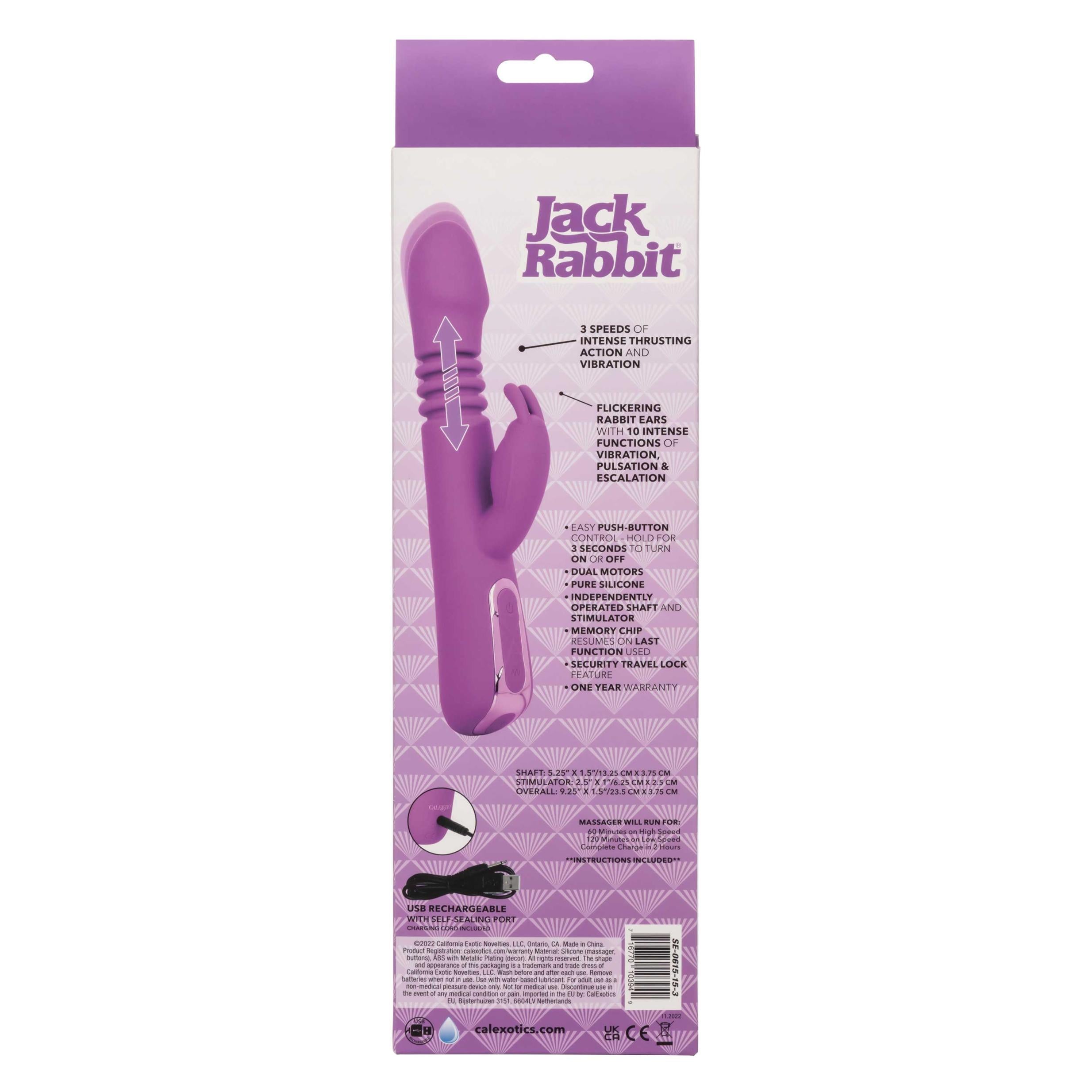 Jack Rabbit Elite Thrusting Rabbit - Purple - GreatEagleInc
