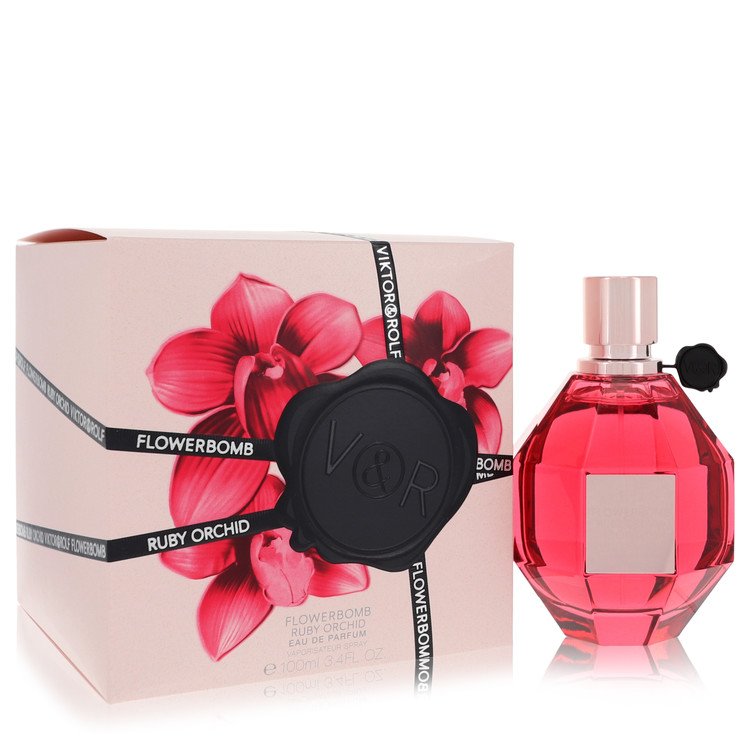Flowerbomb Ruby Orchid by Viktor & Rolf Eau De Parfum Spray oz for Women 1 oz