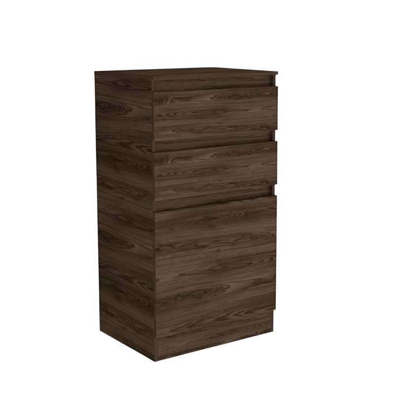 23" Dark Brown Wood Two Drawer Dresser - Bed & Bath