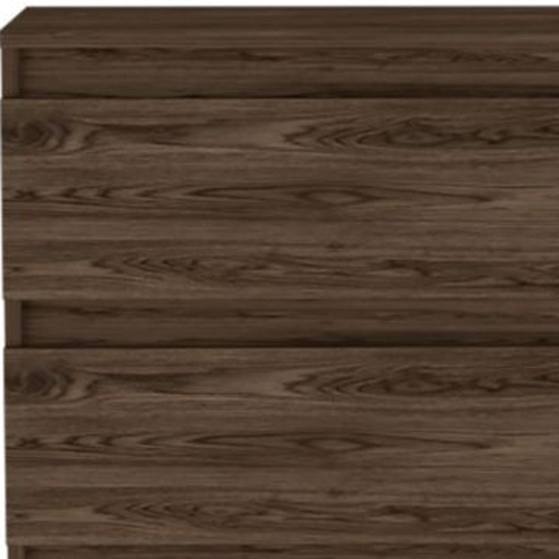 23" Dark Brown Wood Two Drawer Dresser - Bed & Bath