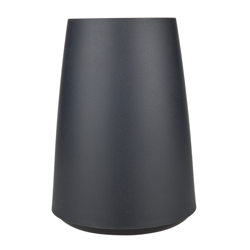 Black active wine cooler, tapered cup shape