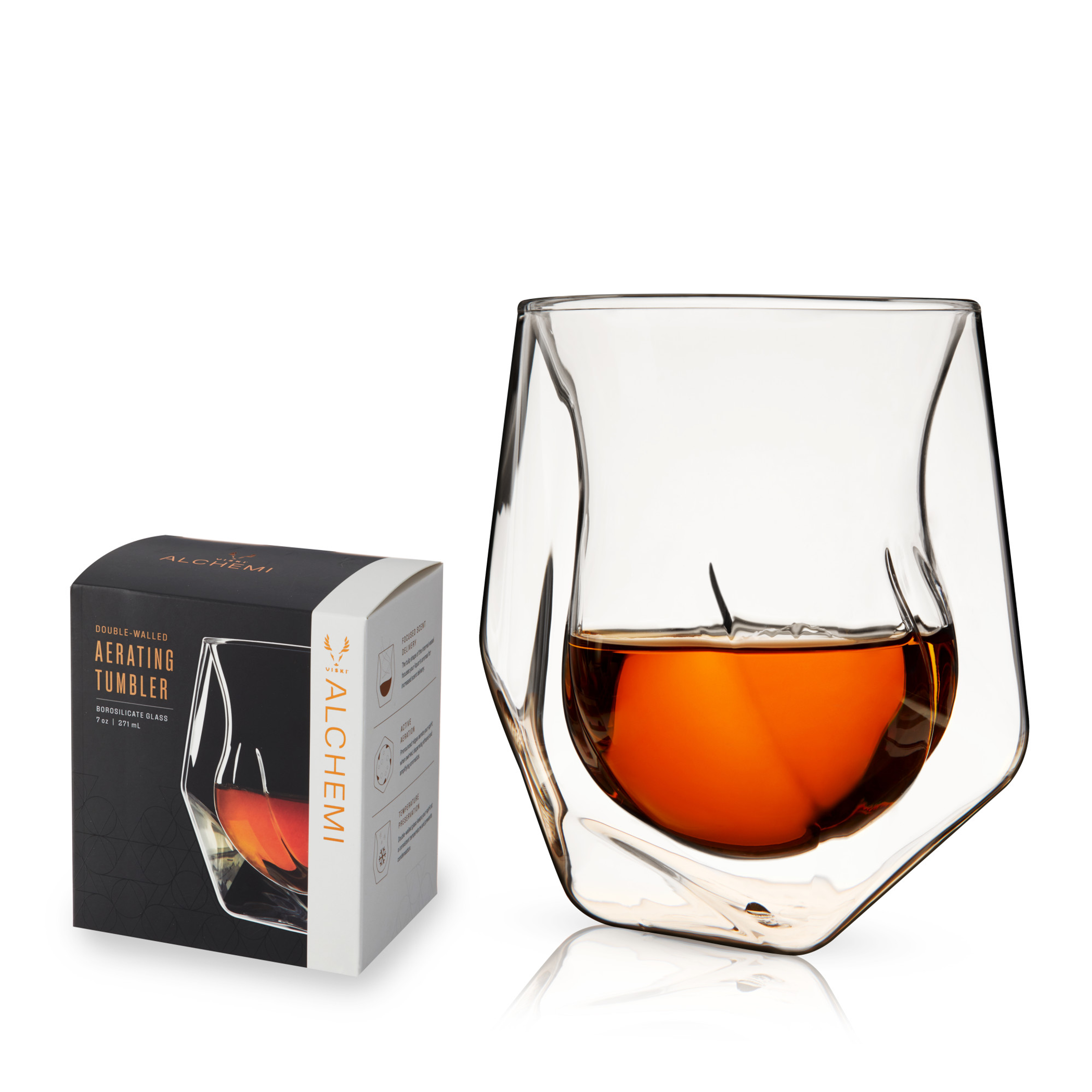 Alchemi Double-Walled Aerating Tumbler - Clear / 1 - Drinkware