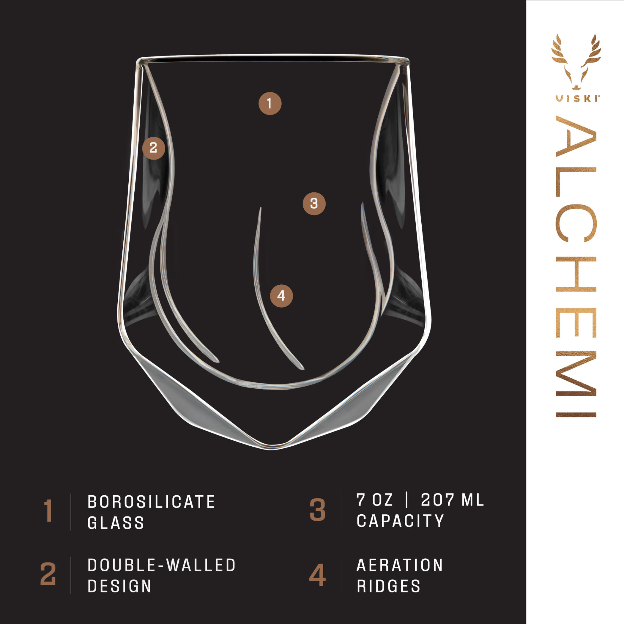 Alchemi Double-Walled Aerating Tumbler - Clear / 1 - Drinkware