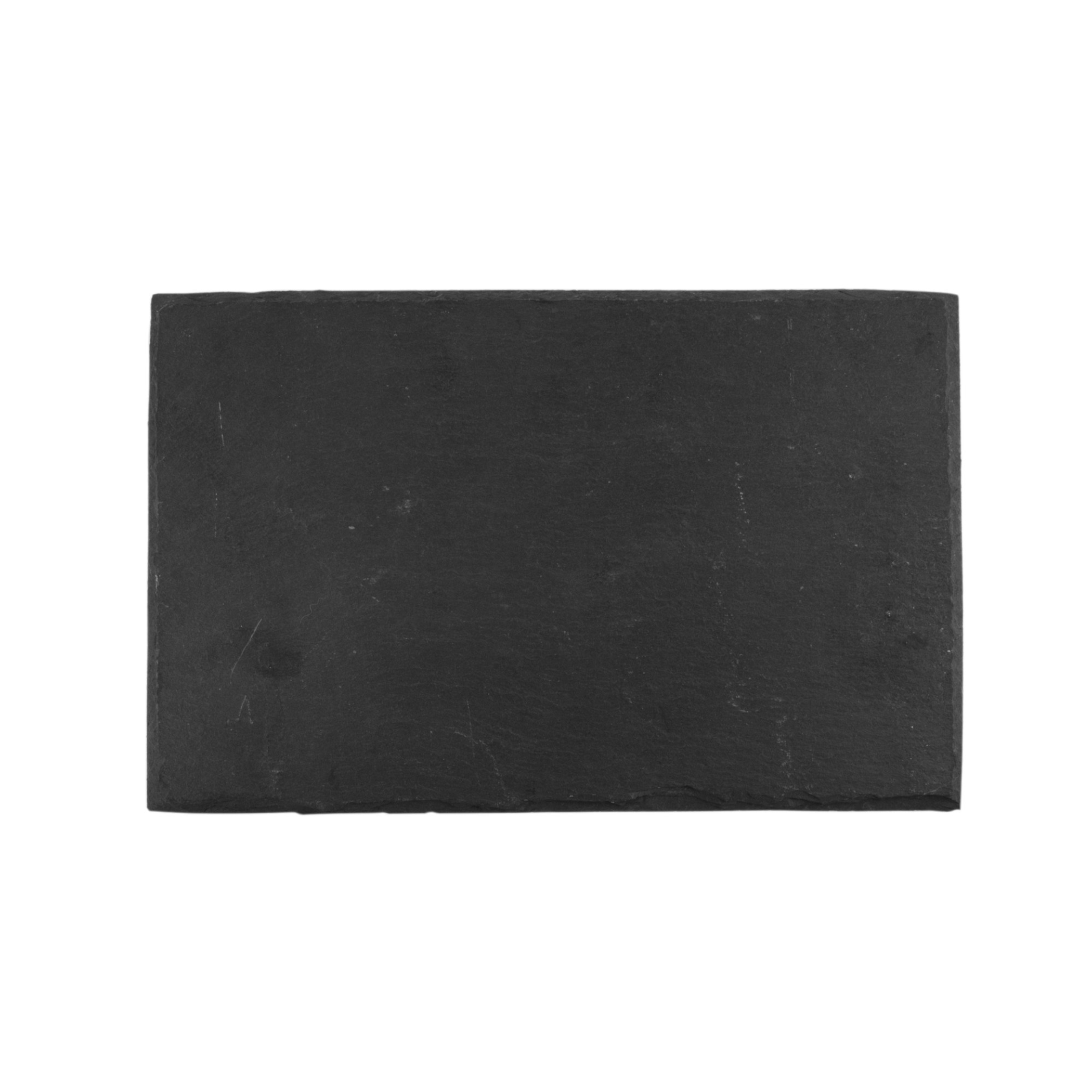 Small black slate cheese board, rectangular