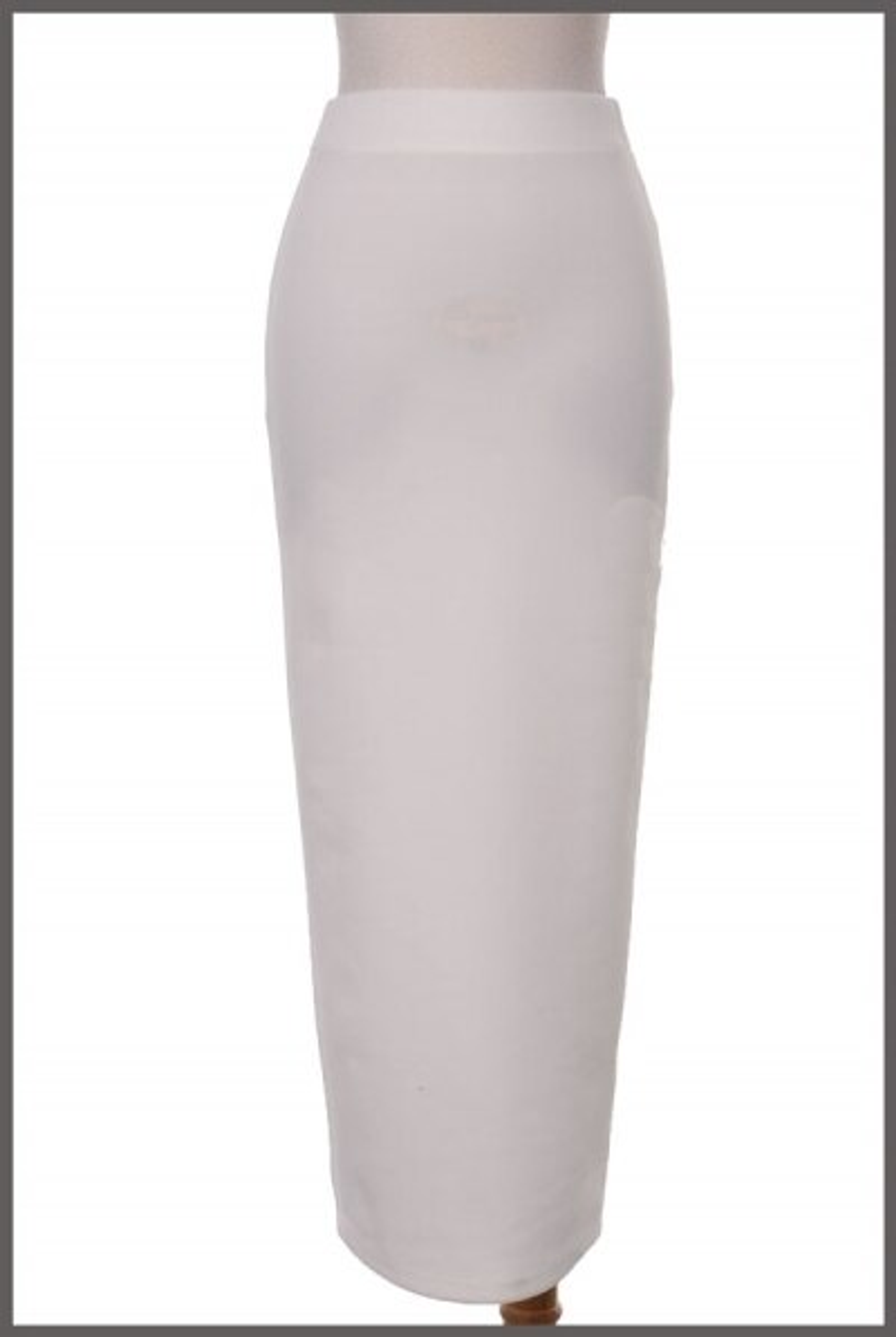 Kim Inspired Dream Skirt Ankle Length Body-con Fit White SurelyMine