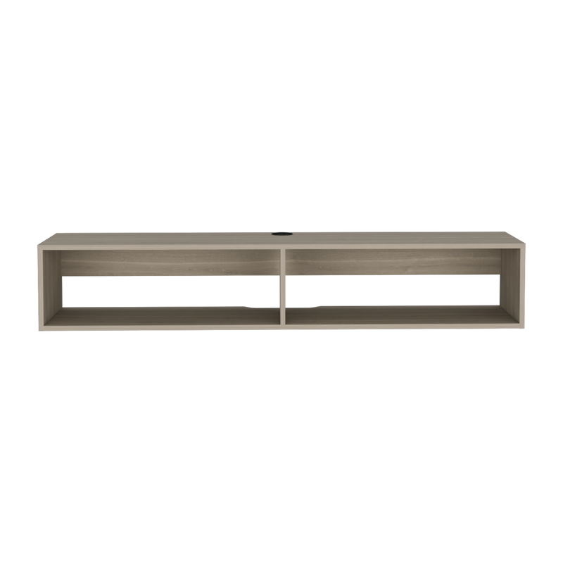 59" Beige Floating Mount TV Stand
