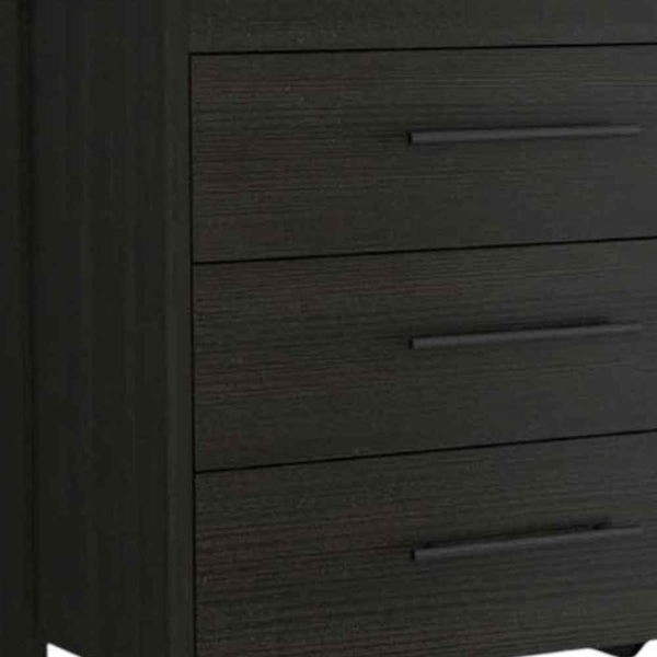 59" Black Six Drawer Double Dresser Default Title