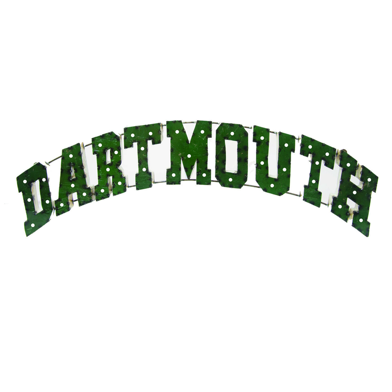 Dartmouth College "Dartmouth" Lighted Recycled Metal Wall Decor - 1 - Home Decor