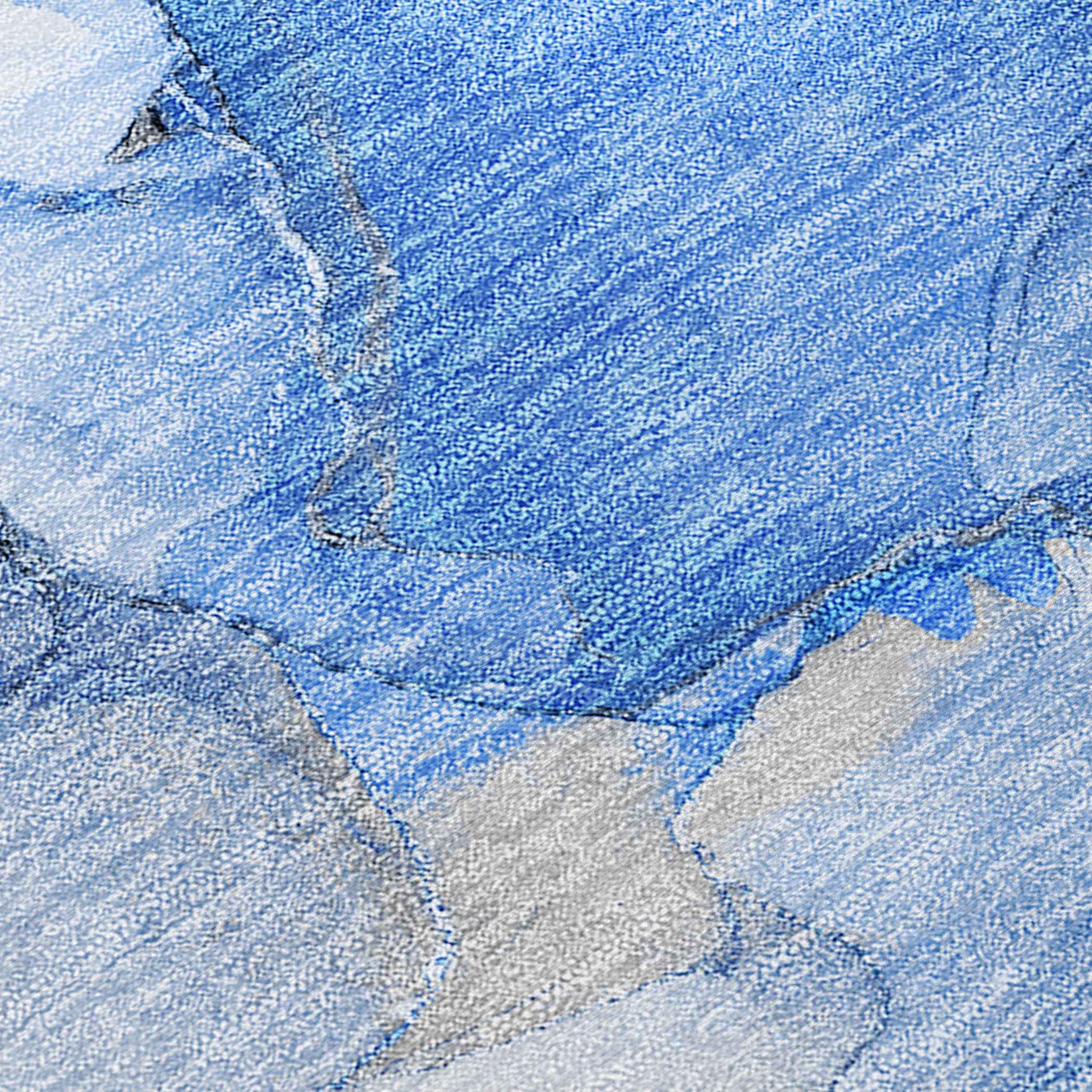 10' X 14' Navy Blue Abstract Washable Indoor Outdoor Area Rug