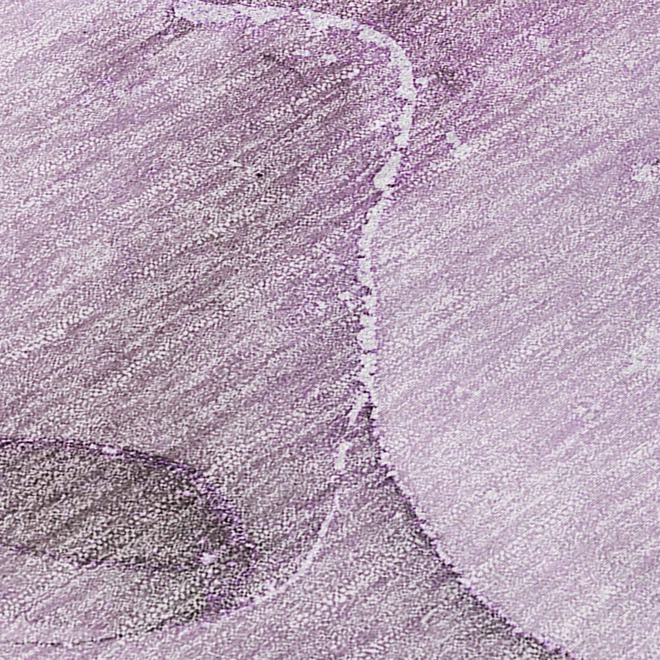 5' X 8' Purple and Green Abstract Washable Indoor Outdoor Area Rug