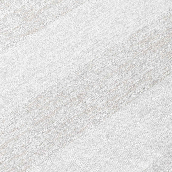 8' X 10' Ivory Striped Washable Indoor Outdoor Area Rug