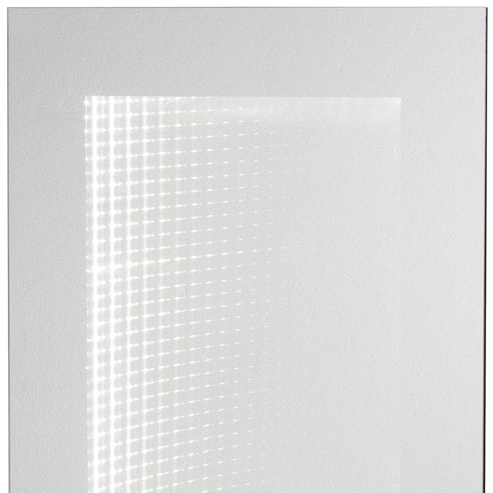 32" Silver Lighted Frame Accent Mirror - Bed & Bath