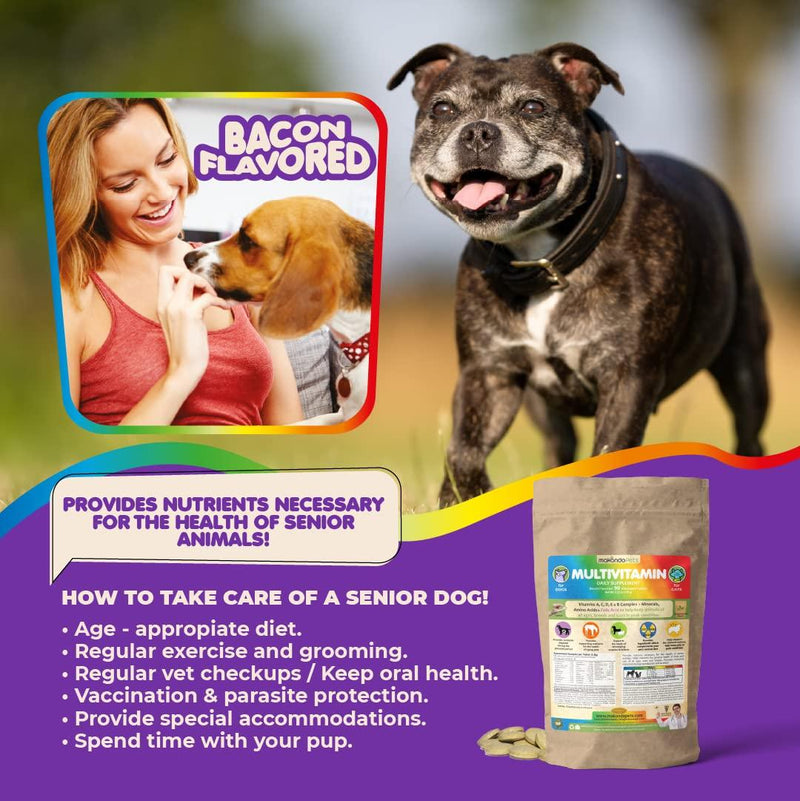 Prenatal Dog Vitamins – Multivitamin for Dogs and Cats with Folic Acid Minerals and Amino Acids. Ideal for Pregnant Breast…
