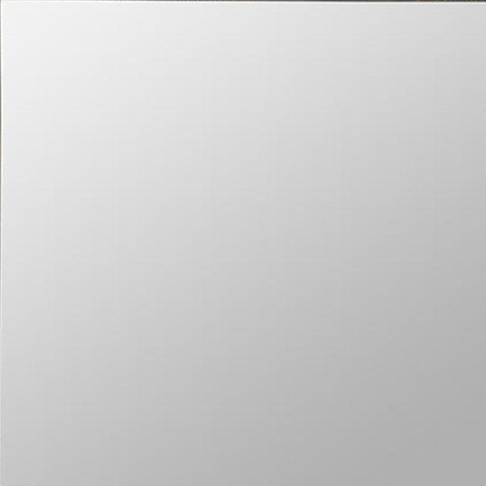 28" Gray Framed Accent Mirror - Bed & Bath