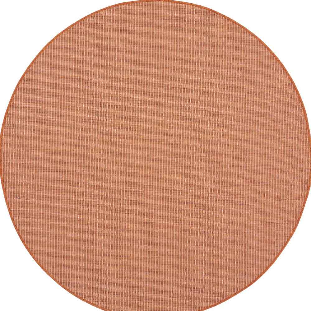 6' Terracotta Indoor Outdoor Area Rug