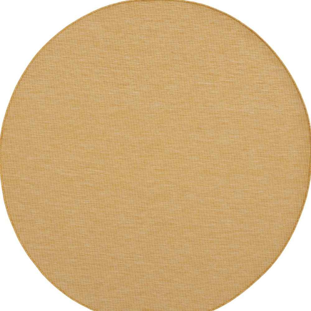 6' Yellow Indoor Outdoor Area Rug