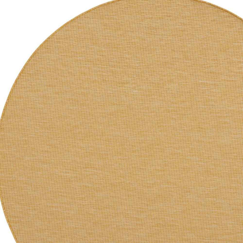 6' Yellow Indoor Outdoor Area Rug