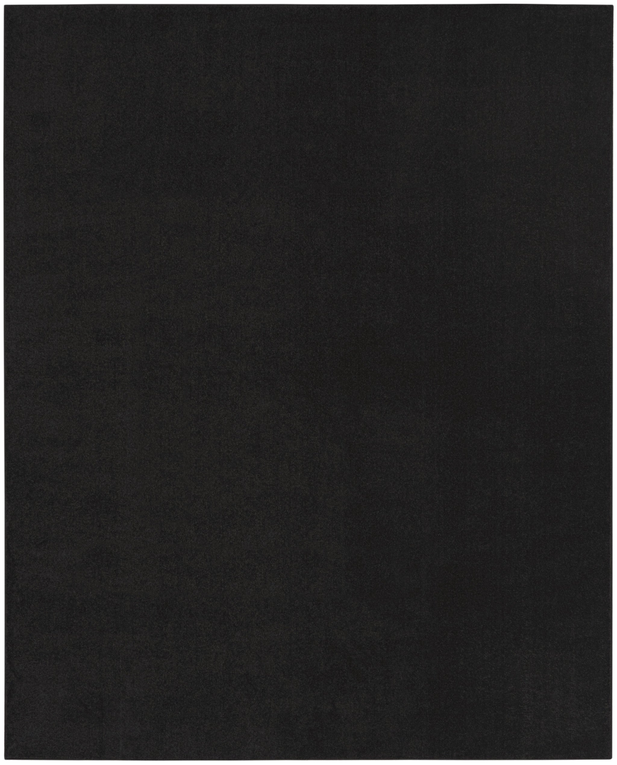 10' X 14' Black Stain Resistant Indoor Outdoor Area Rug - Outdoor