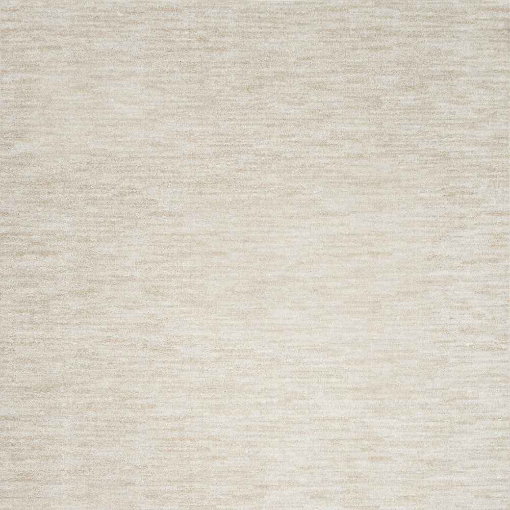 8' X 11' Beige And Ivory Indoor Outdoor Area Rug