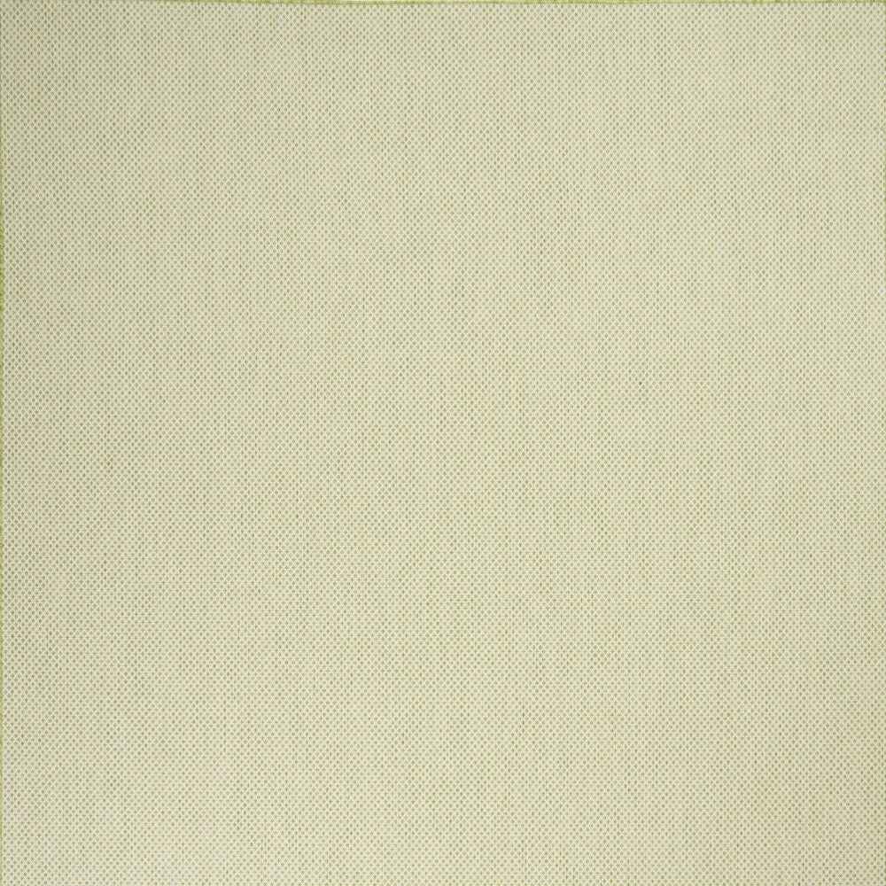 9' X 12' Green And Ivory Indoor Outdoor Area Rug