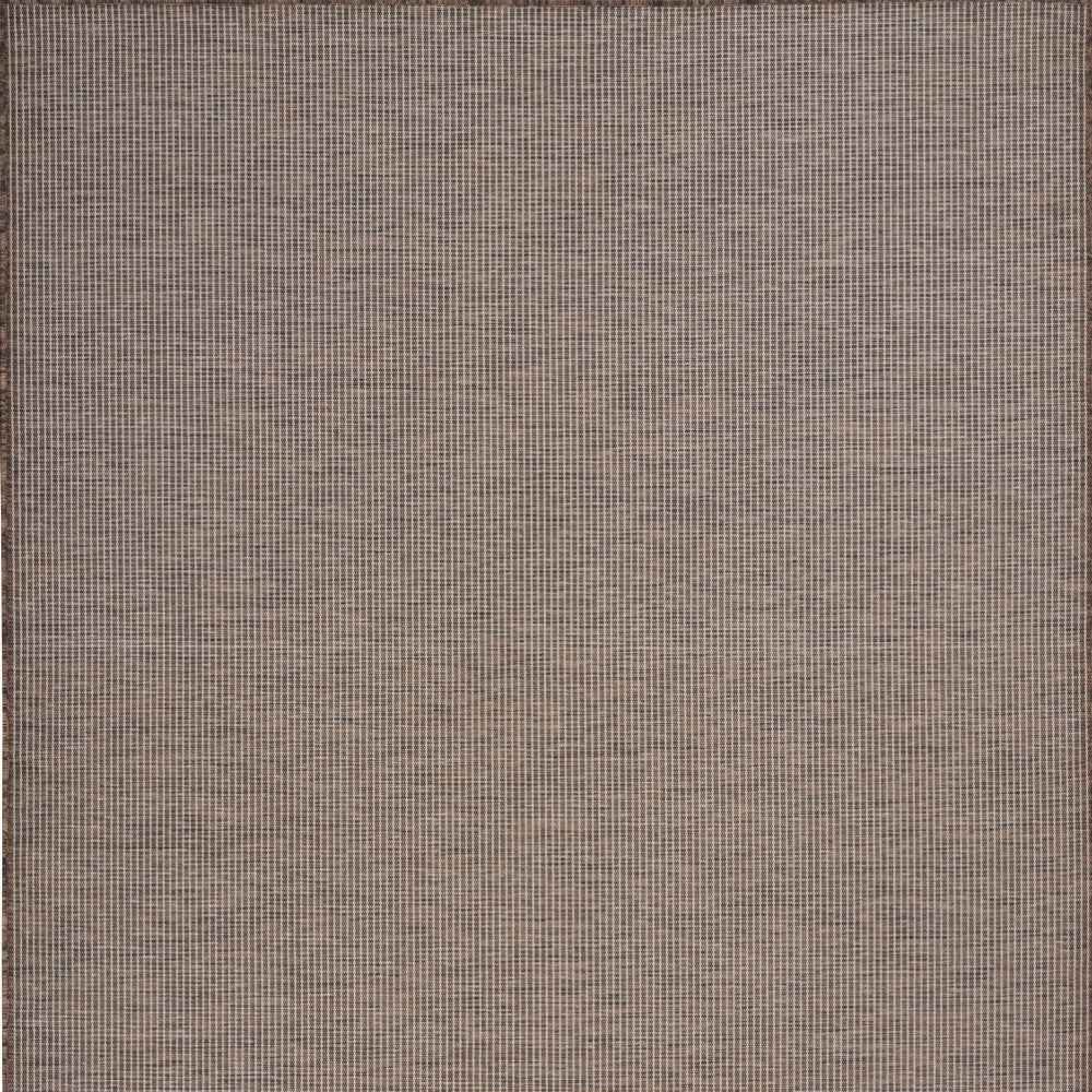 4' X 6' Brown Power Loom Area Rug