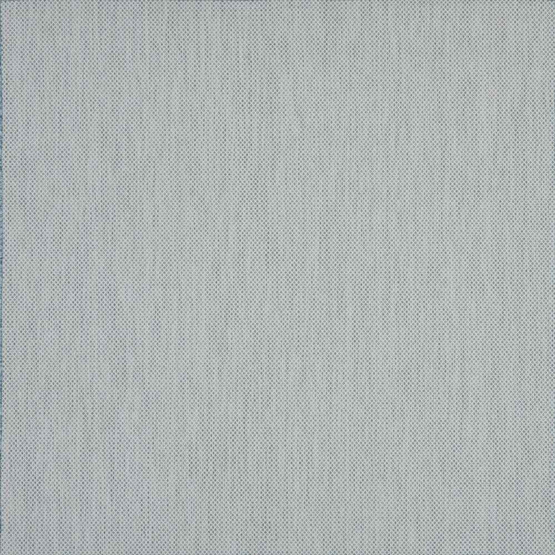 8' Aqua And Ivory Square Indoor Outdoor Area Rug