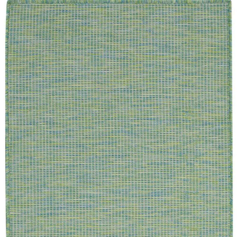 8' Blue Power Loom Runner Rug