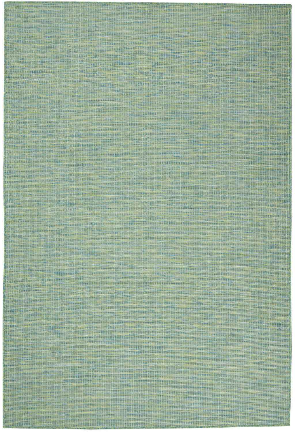 4' X 6' Blue Indoor Outdoor Area Rug