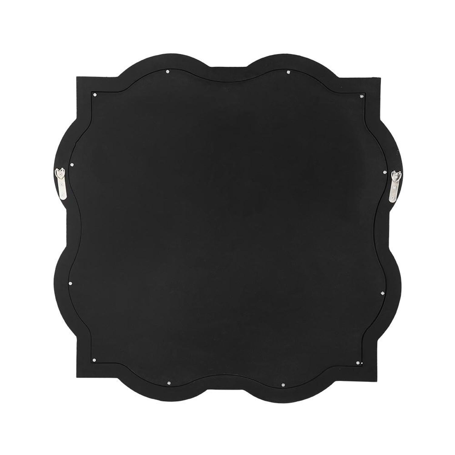 32" Clear Scalloped Glass Framed Accent Mirror - Bed & Bath