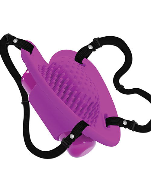Pretty Love Heartbeat Strap On Clitoral Massager - Fuchsia - GreatEagleInc