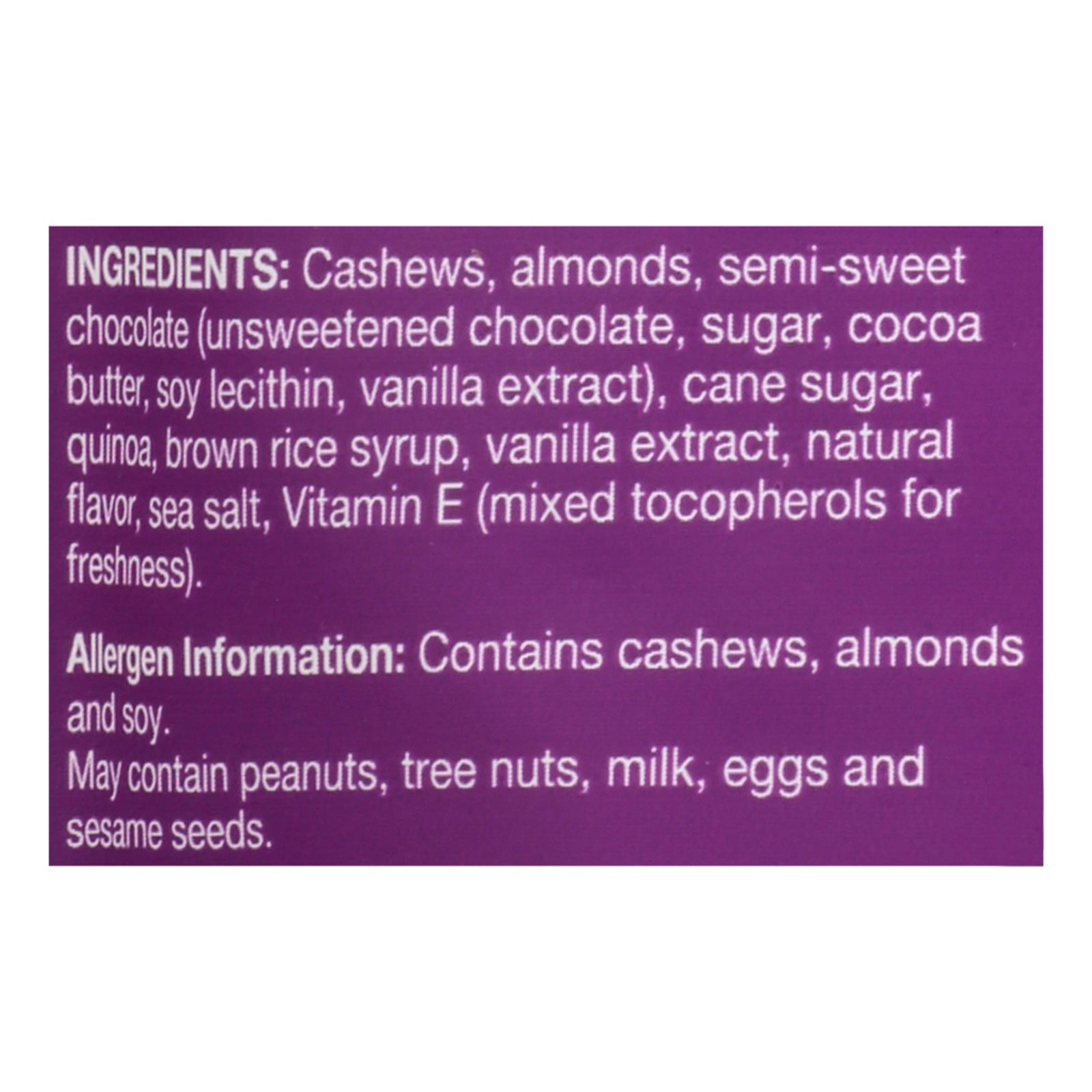 Kind - Clstr Dip Dkchoc Vanilla Cshw - Case Of 8-4 Oz - GreatEagleInc