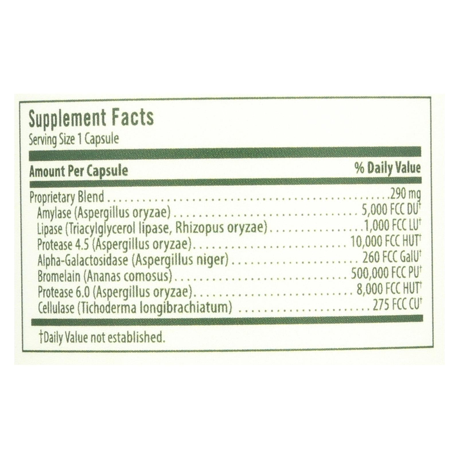 Flora - Enzyme Blend Adult - 1 Each-60 Vcap - GreatEagleInc