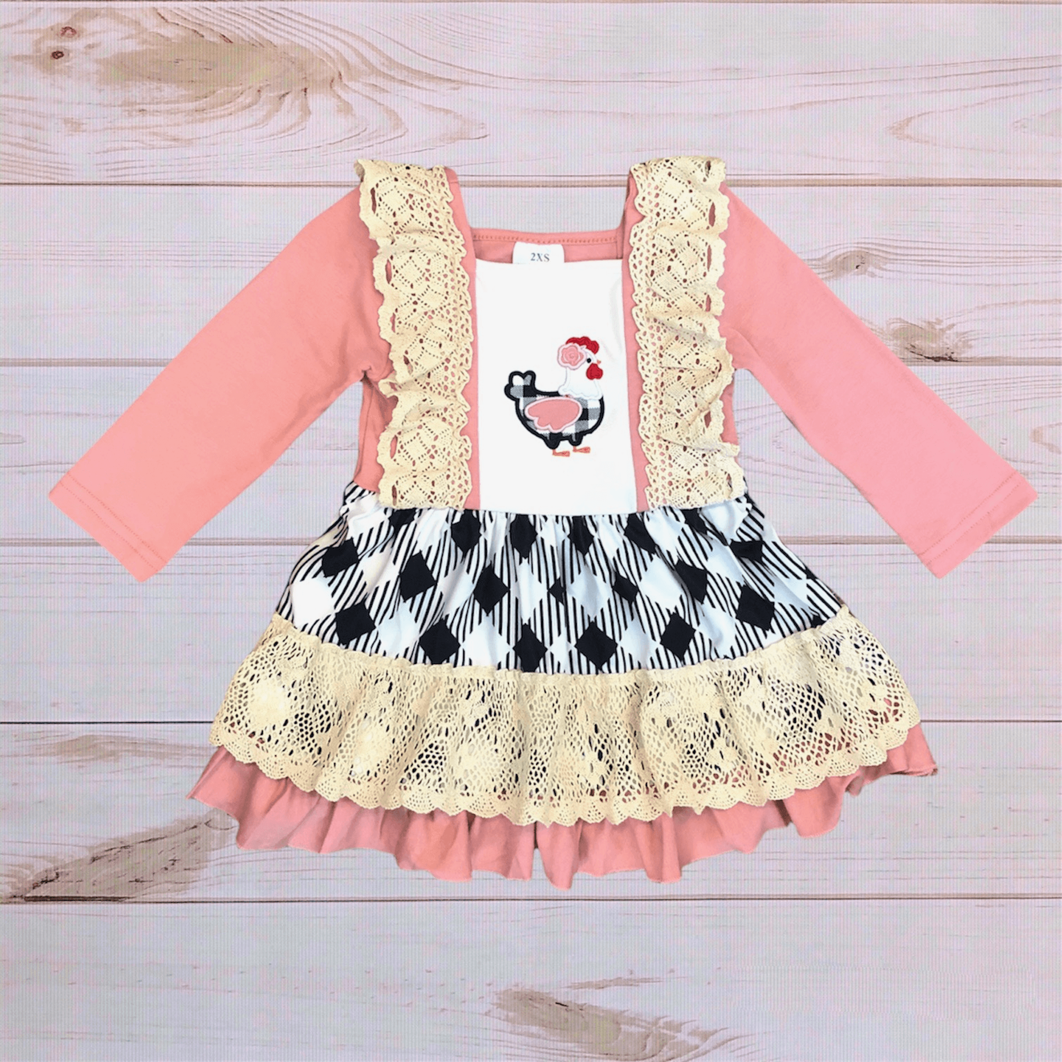 Chicken Plaid Dress - 1 / 45418 - Girl's
