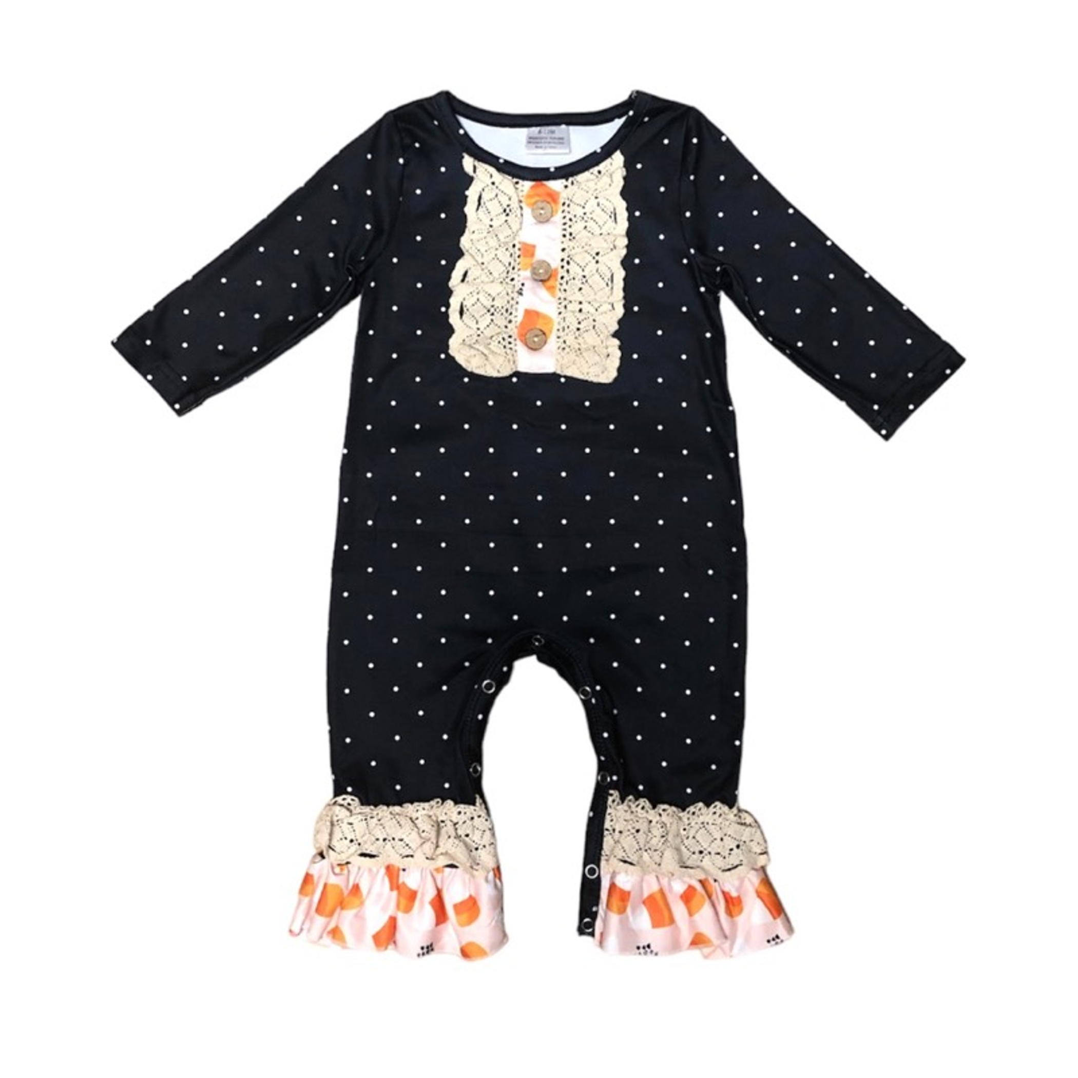 Candy Corn Romper - 1 / 6-12 Months - Girl's