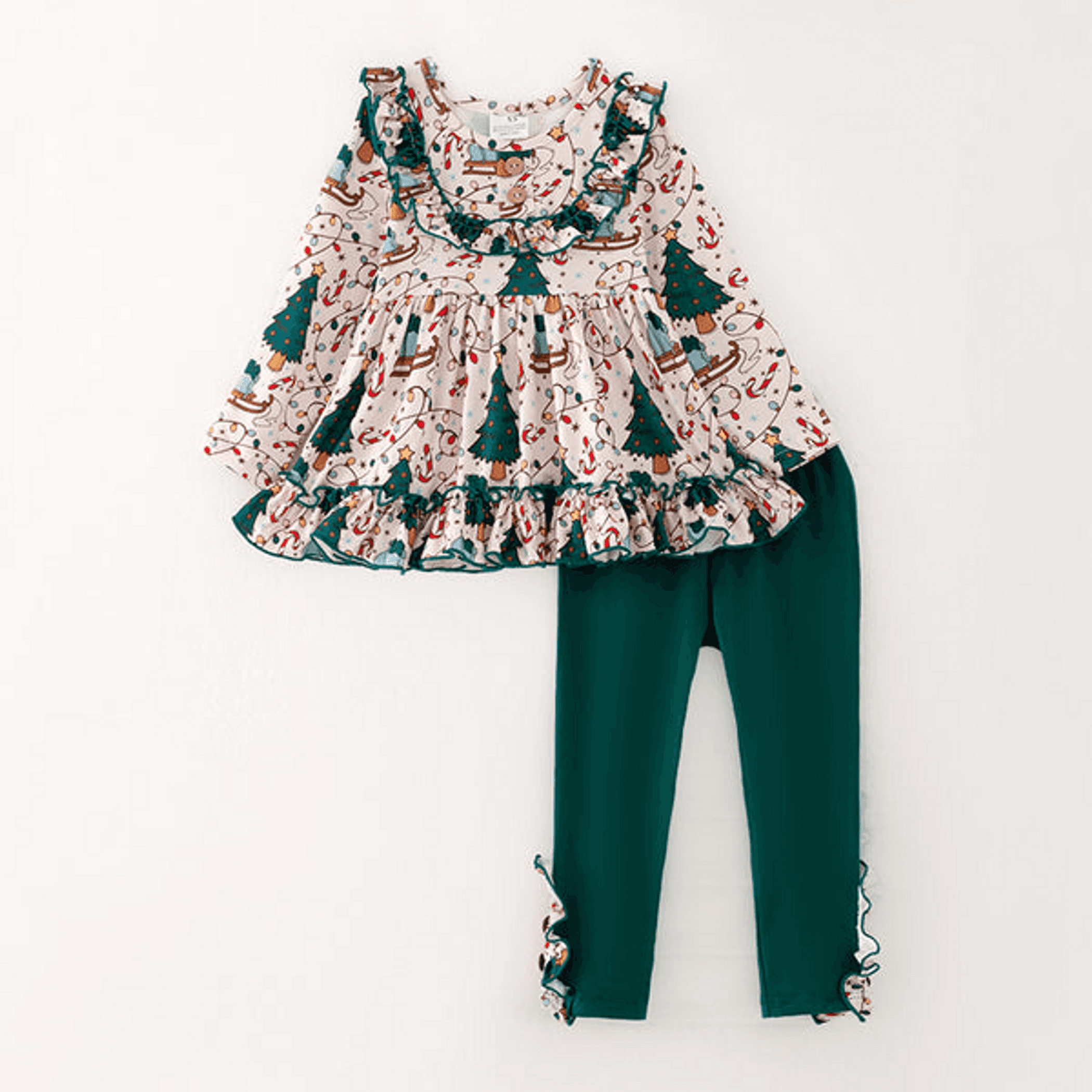 Festive Christmas Outfit - 1 / 4T - Girl's