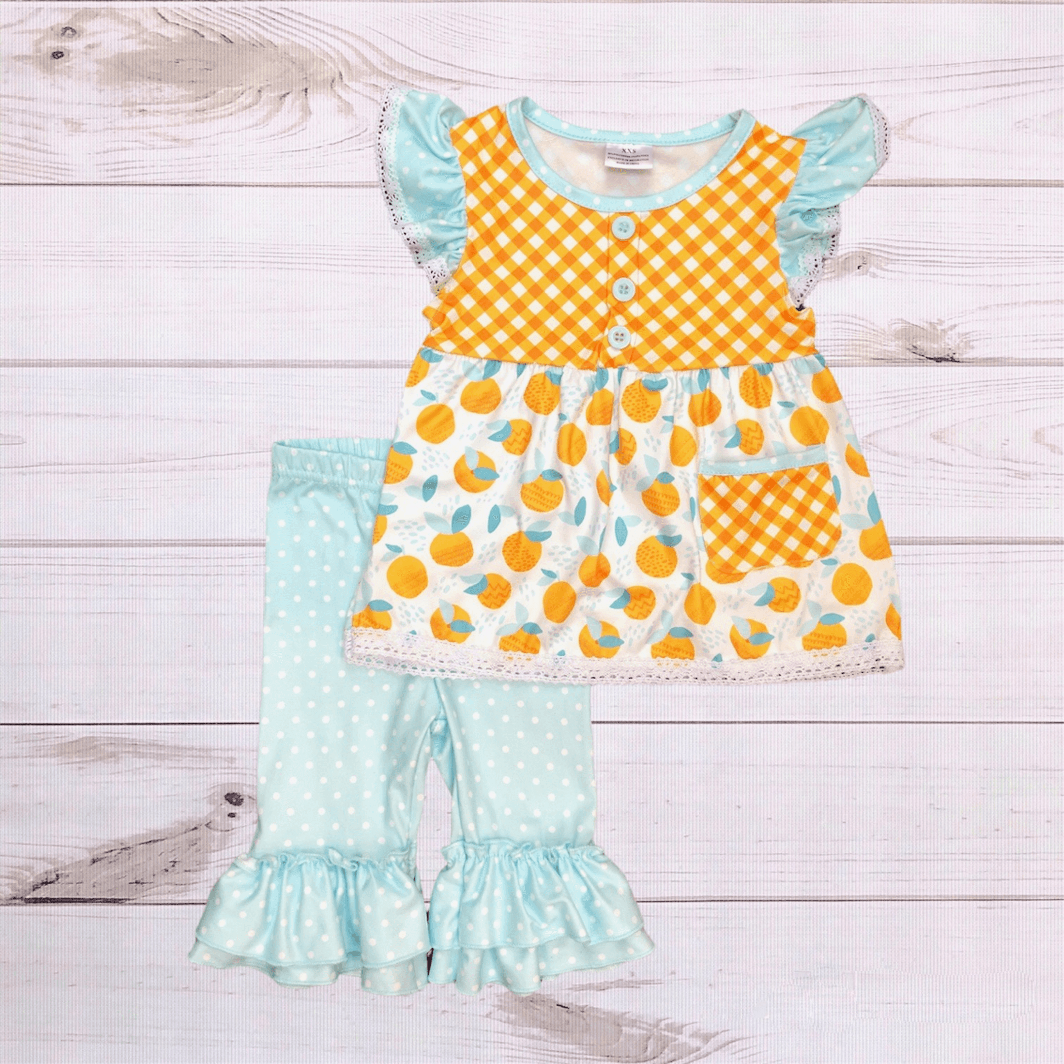Citrus Outfit (Capri Pants) - 1 / 12-18 Months - Girl's
