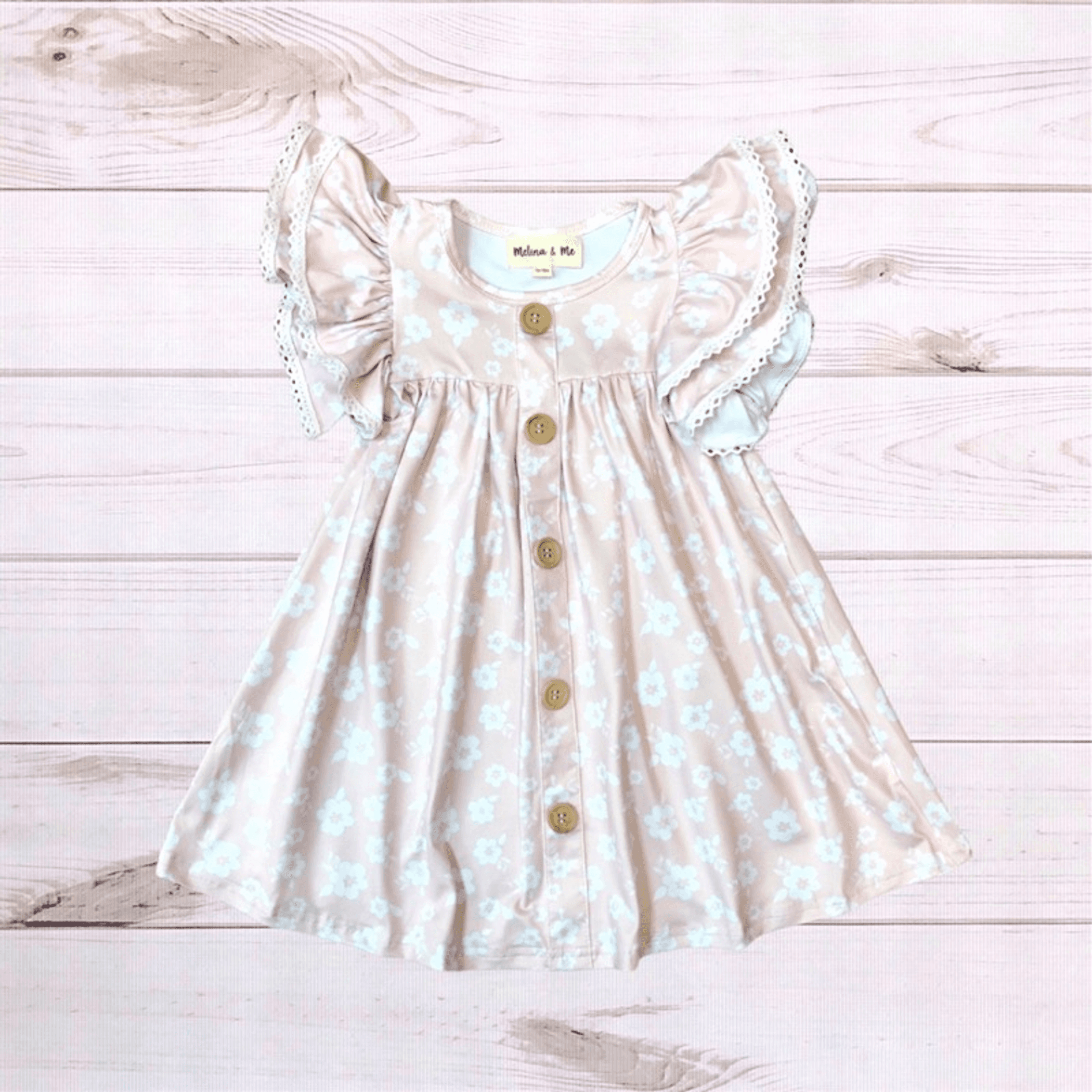 Ellie Floral Dress (Short Sleeve) - 1 / 12-18 Months - Girl's