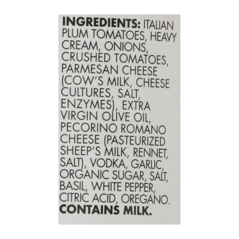 Delallo - Sauce - Fresco - Vodka - Case Of 6 - 25.25 Fl Oz - GreatEagleInc