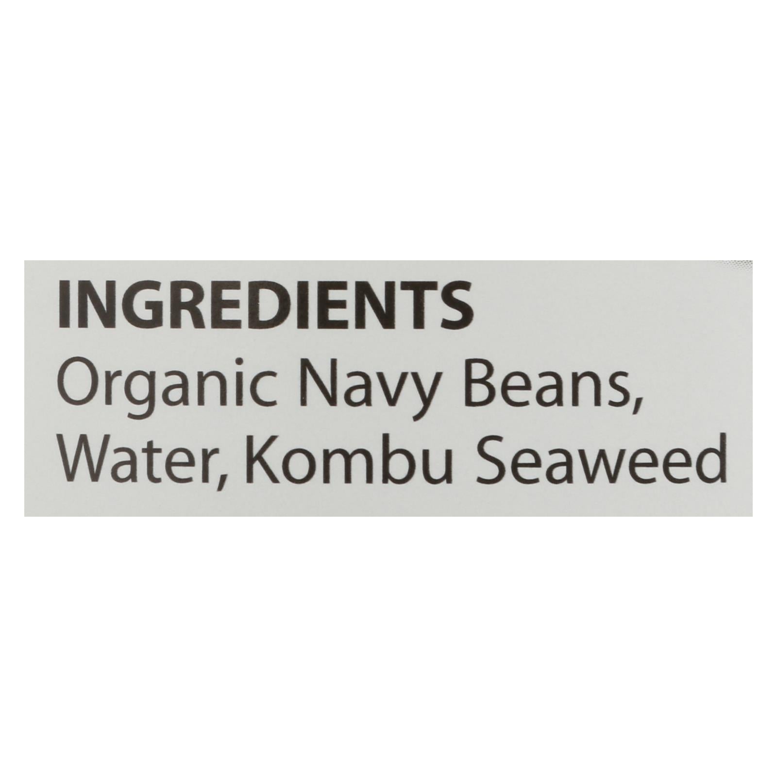 Eden No Salt Added Organic Navy Beans  - Case Of 12 - 29 Oz - Eco-Friendly Home & Grocery