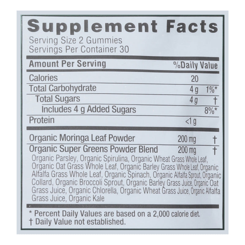 Kuli Kuli - Spr Gmmy Moringa Spr Green - 1 Each-60 Ct - GreatEagleInc